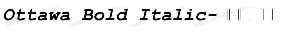 Ottawa Bold Italic字体转换